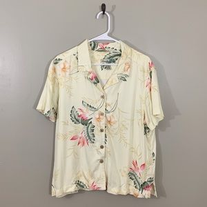 Havana Jack’s Cafe Tropical Print Hawaiian Top XL